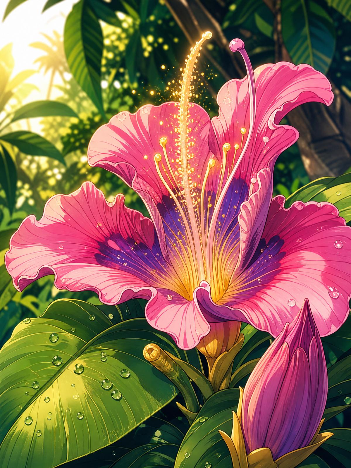 国产【国产植物视频】热带雨林珍稀兰花完整开花视频教程